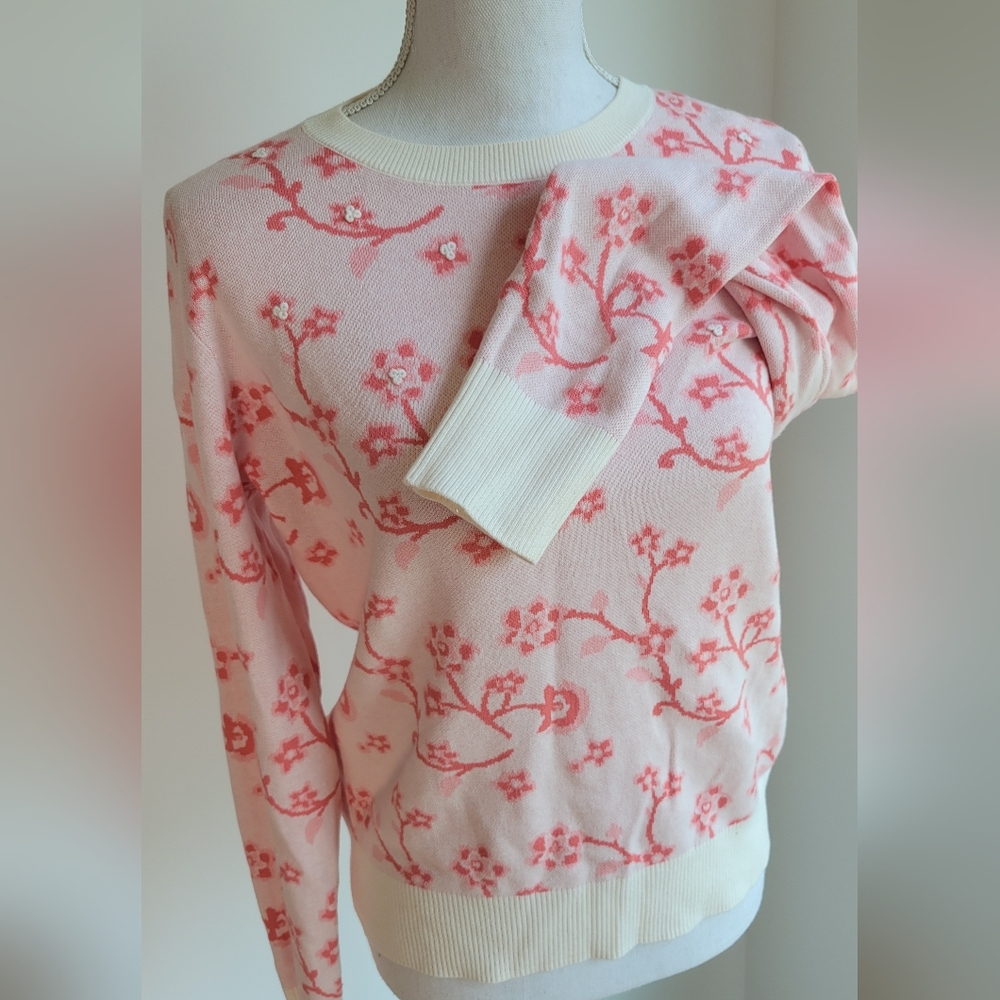 LOFT | Embroidered Floral Sweater - Picture 7 of 8